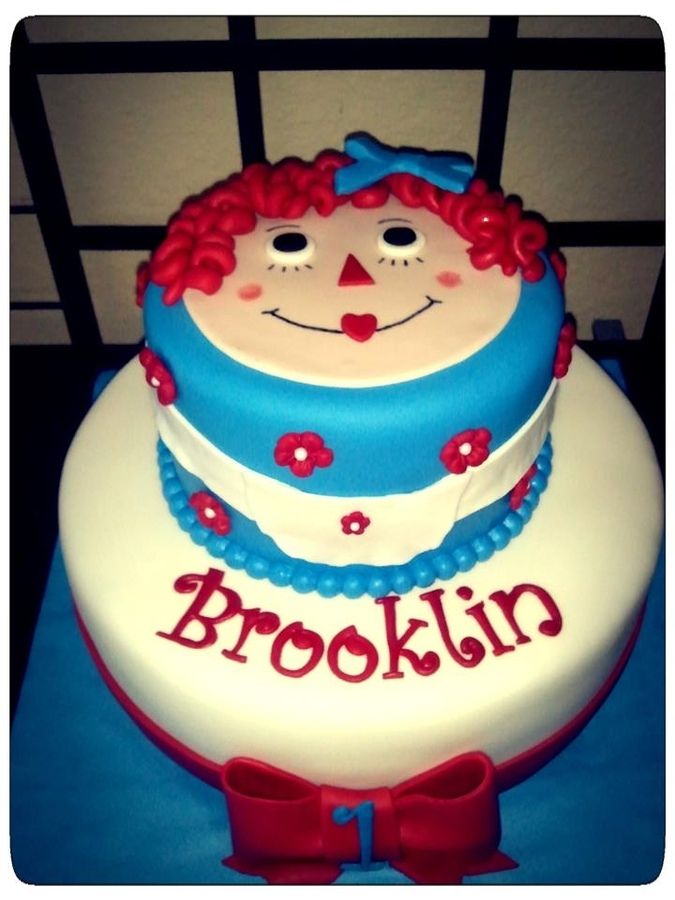 Raggedy Ann Birthday Cake