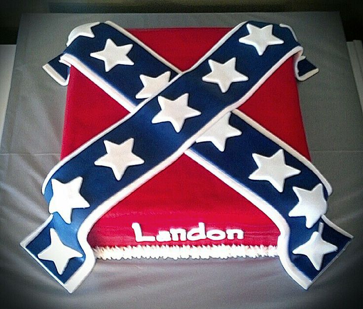 Rebel Flag Birthday Cake