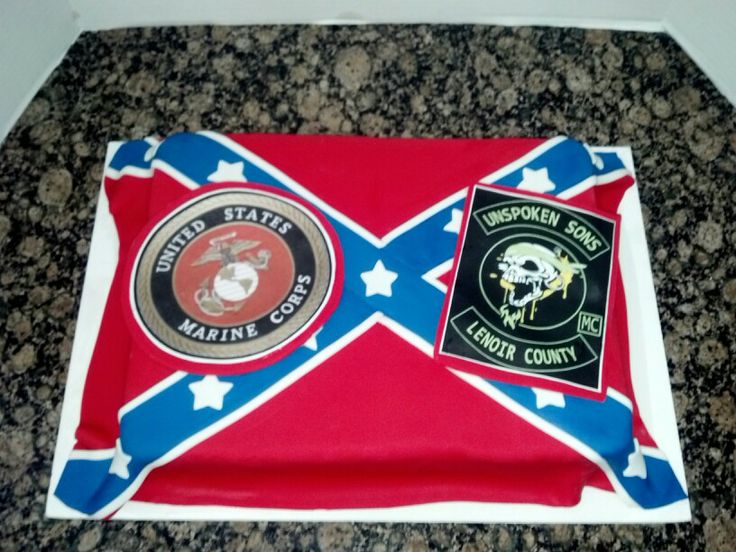 Rebel Flag Cake