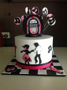 Rock and Roll Birthday Cake