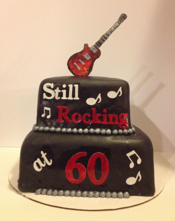 Rock'n Roll Birthday Cake