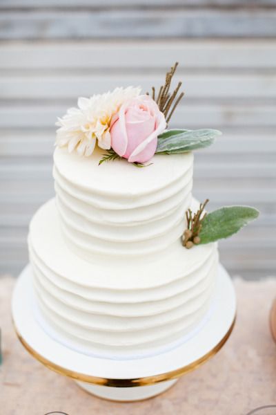 Rustic Buttercream Wedding Cake