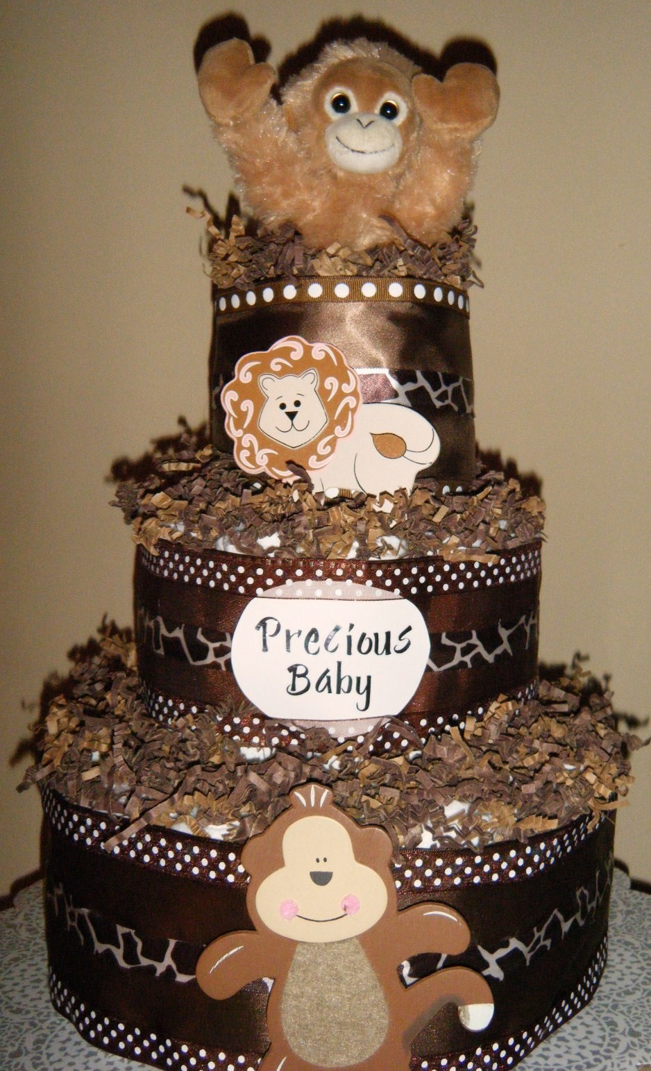 Safari Theme Diaper Cake