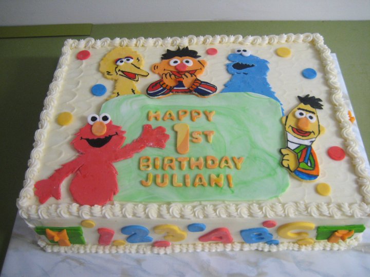 Sesame Street Birthday Cake