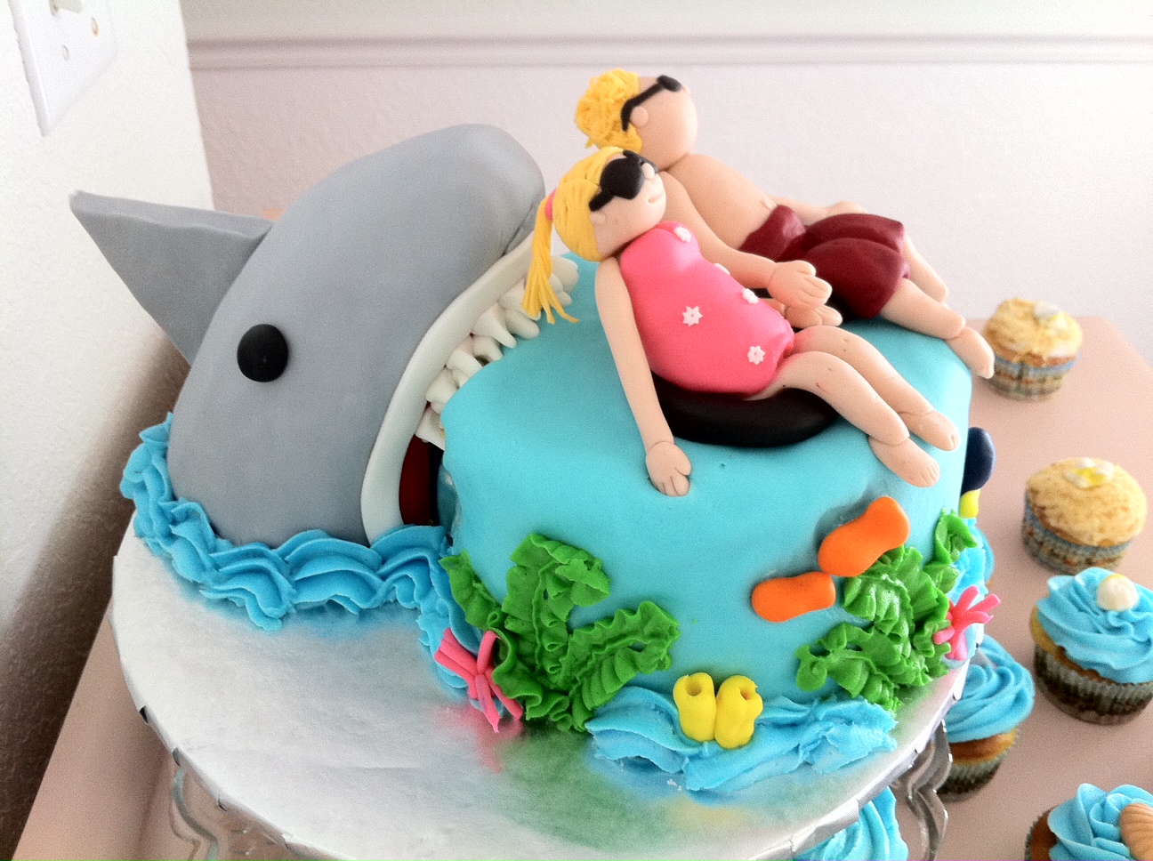 Shark Birthday Cake