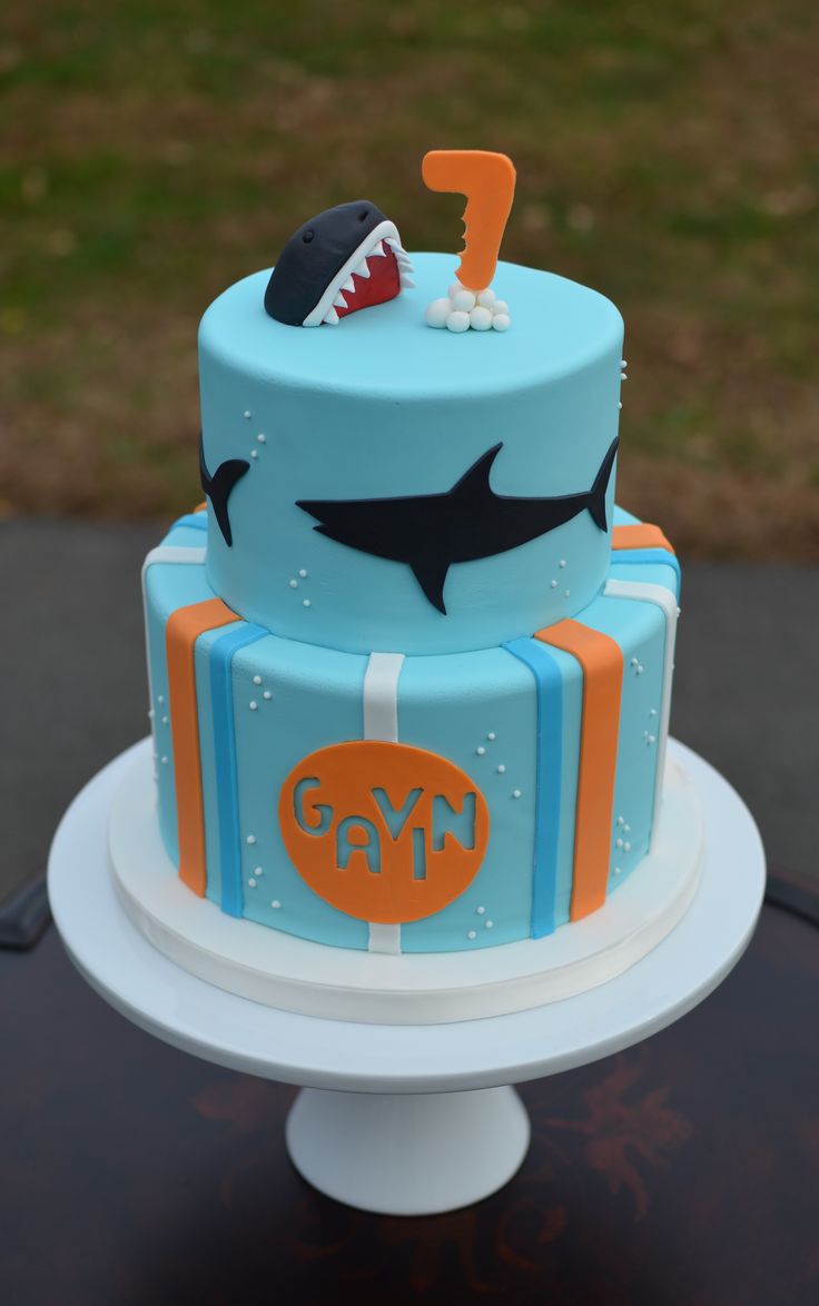 Shark Birthday Cake