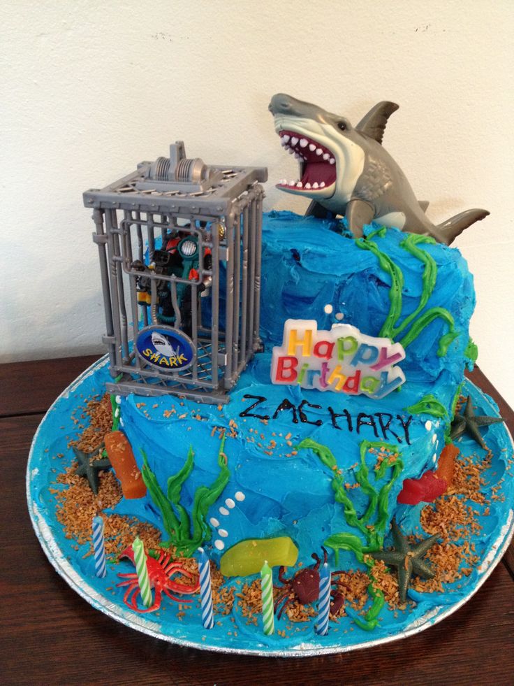 Shark Birthday Cake