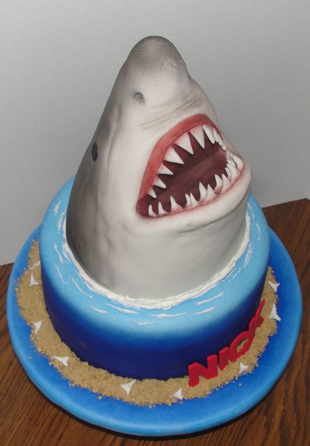 Shark Birthday Cake