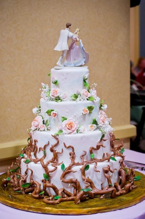 Sleeping Beauty Wedding Cake