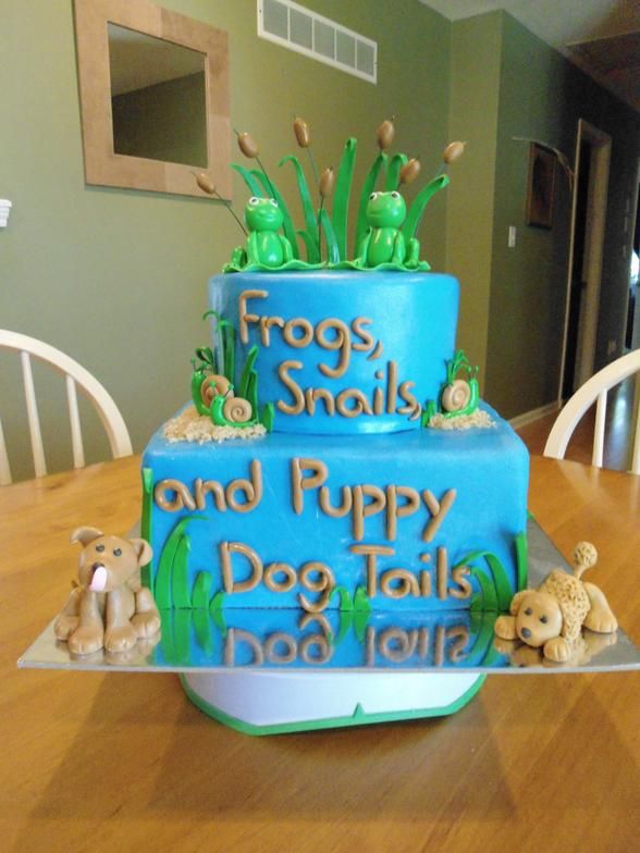 Snails and Puppy Dog Tails Baby Shower