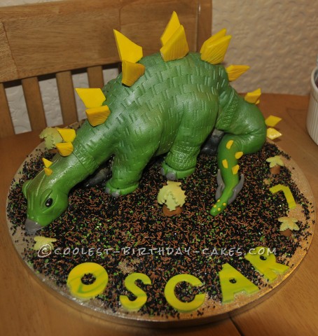 Stegosaurus Dinosaur Birthday Cake