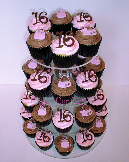 Sweet 16 Cupcake Tower