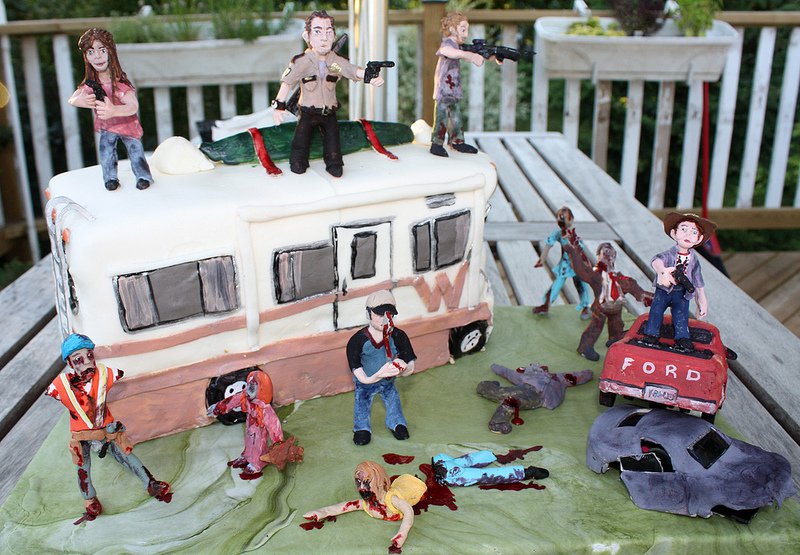 8 Photos of Walking Dead Carl With Birthday Cakes