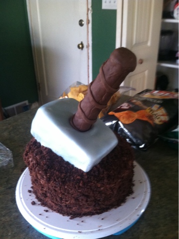 Thor Hammer Birthday Cake