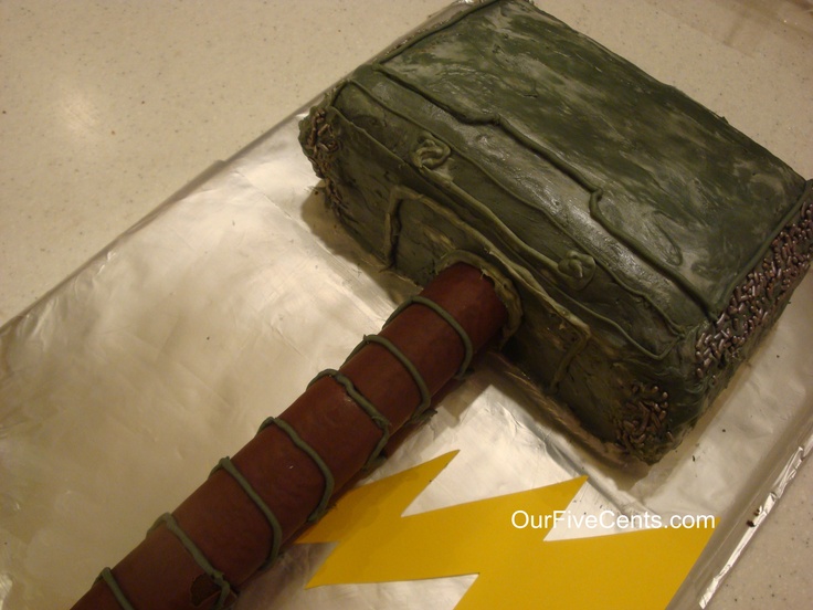 Thor Hammer Birthday Cake