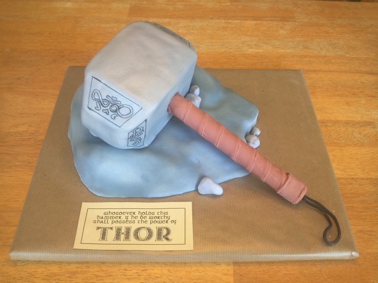 Thor Hammer Birthday Cake