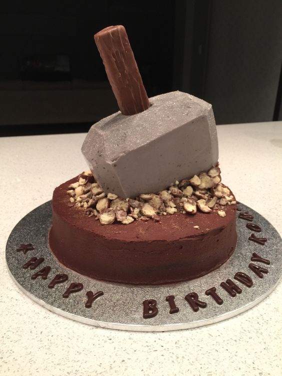 Thor Hammer Birthday Cake