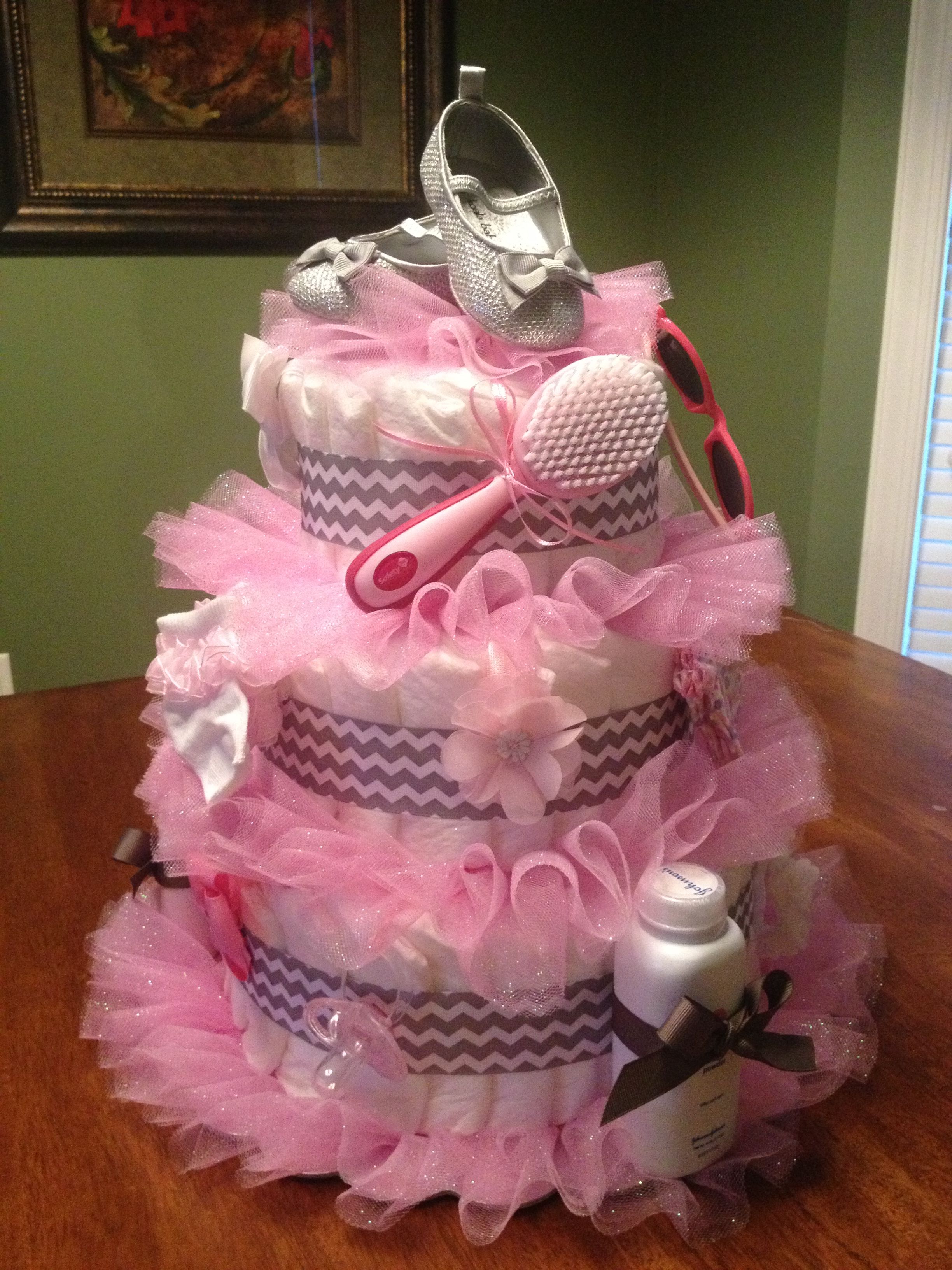 Tutu Baby Shower Diaper Cake