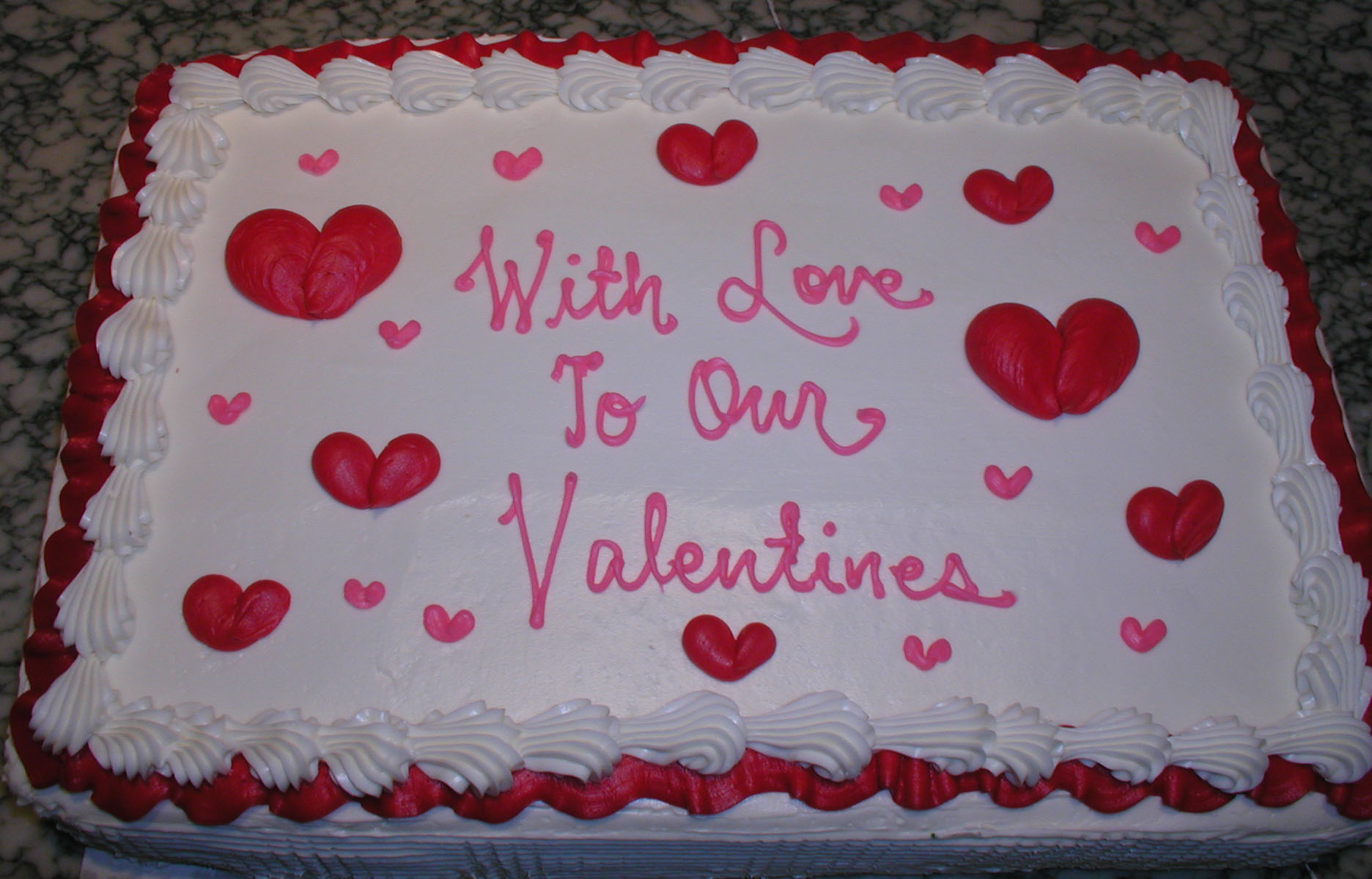 9 Photos of Valentine's Day Wedding Sheet Cakes