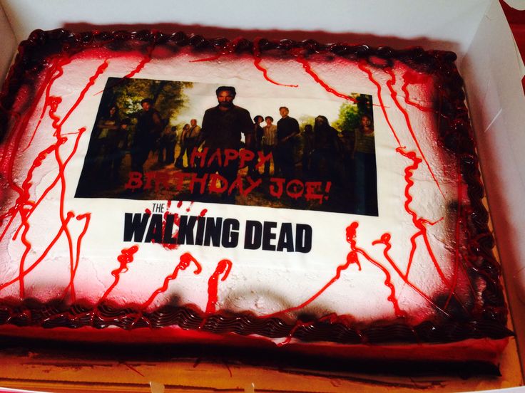 Walking Dead Birthday Cake