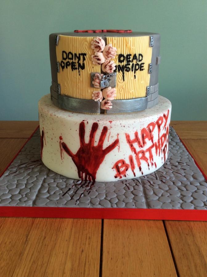 Walking Dead Birthday Cake