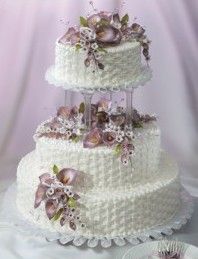 Wedding Cake with Basketweave