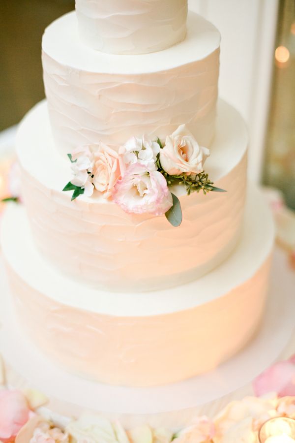 Wedding Cake with Buttercream Flowers