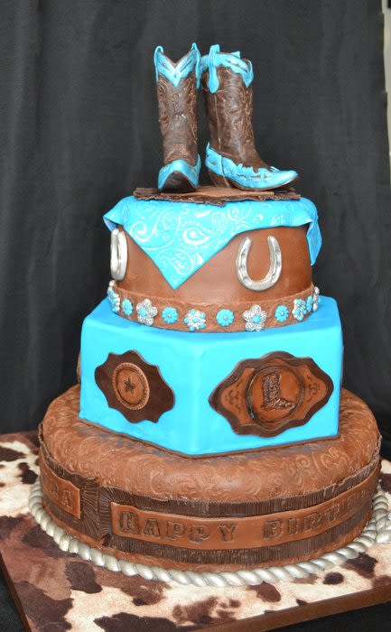 5 Photos of Cowgirl Birthday Cakes For 13 Yr Old