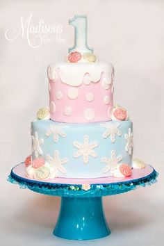 Winter Wonderland Birthday Cake