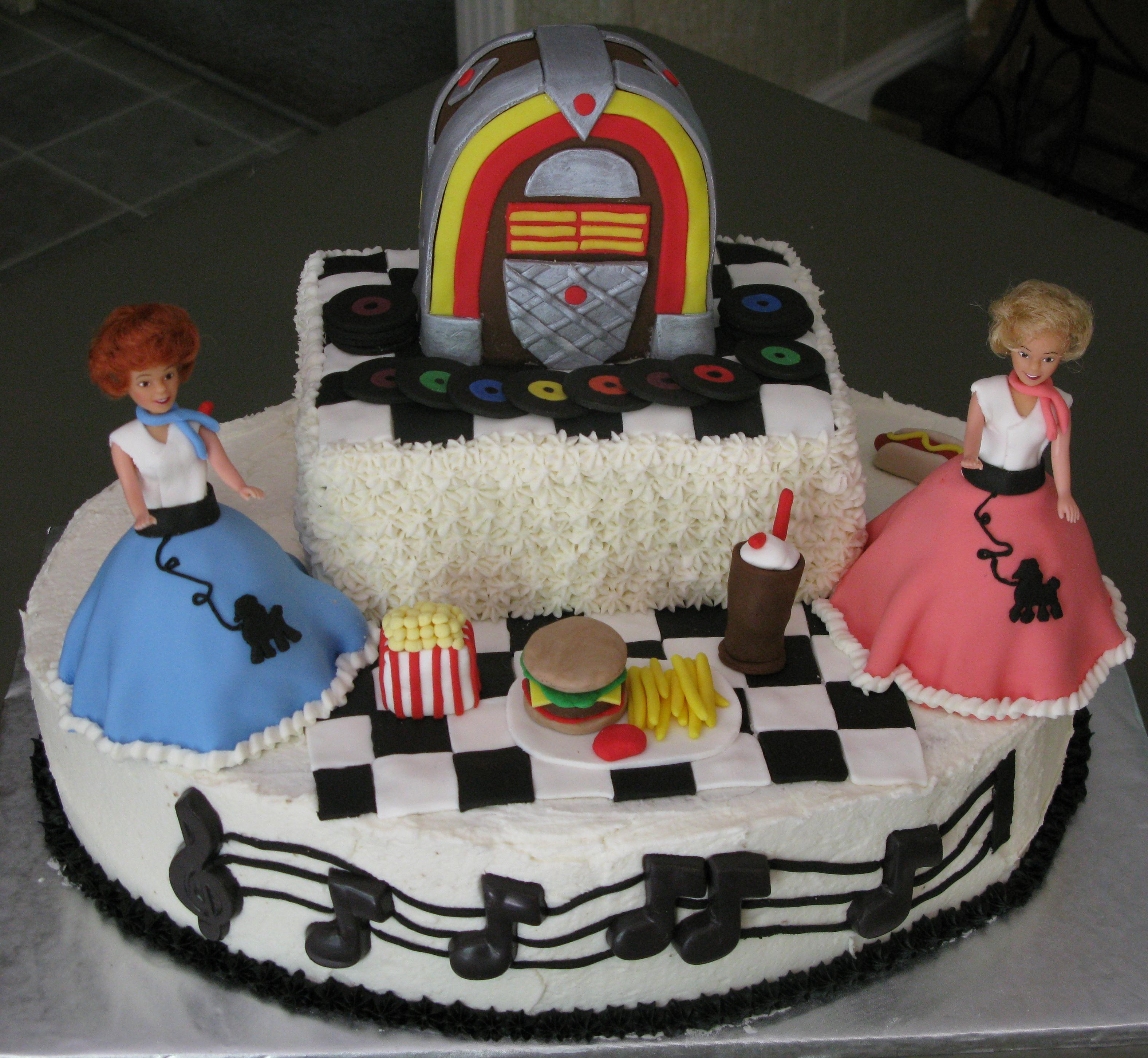 1950s Birthday Cake Idea