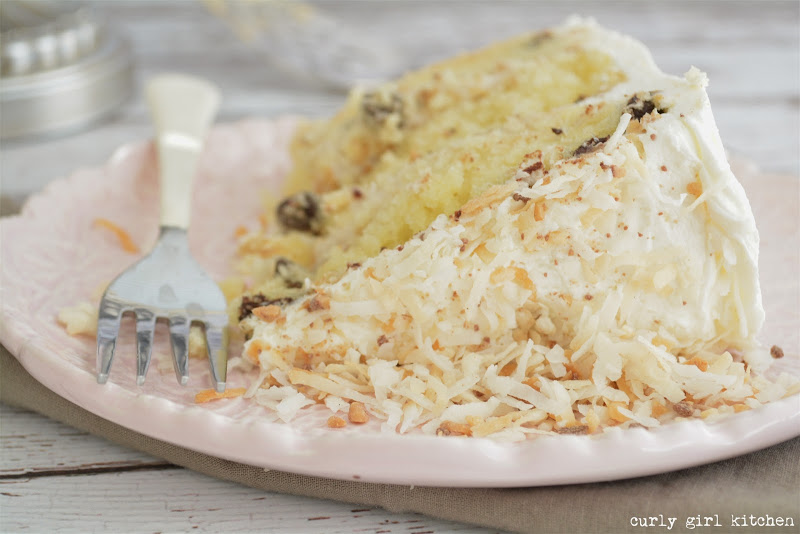 Almond Cake with Cream Filling