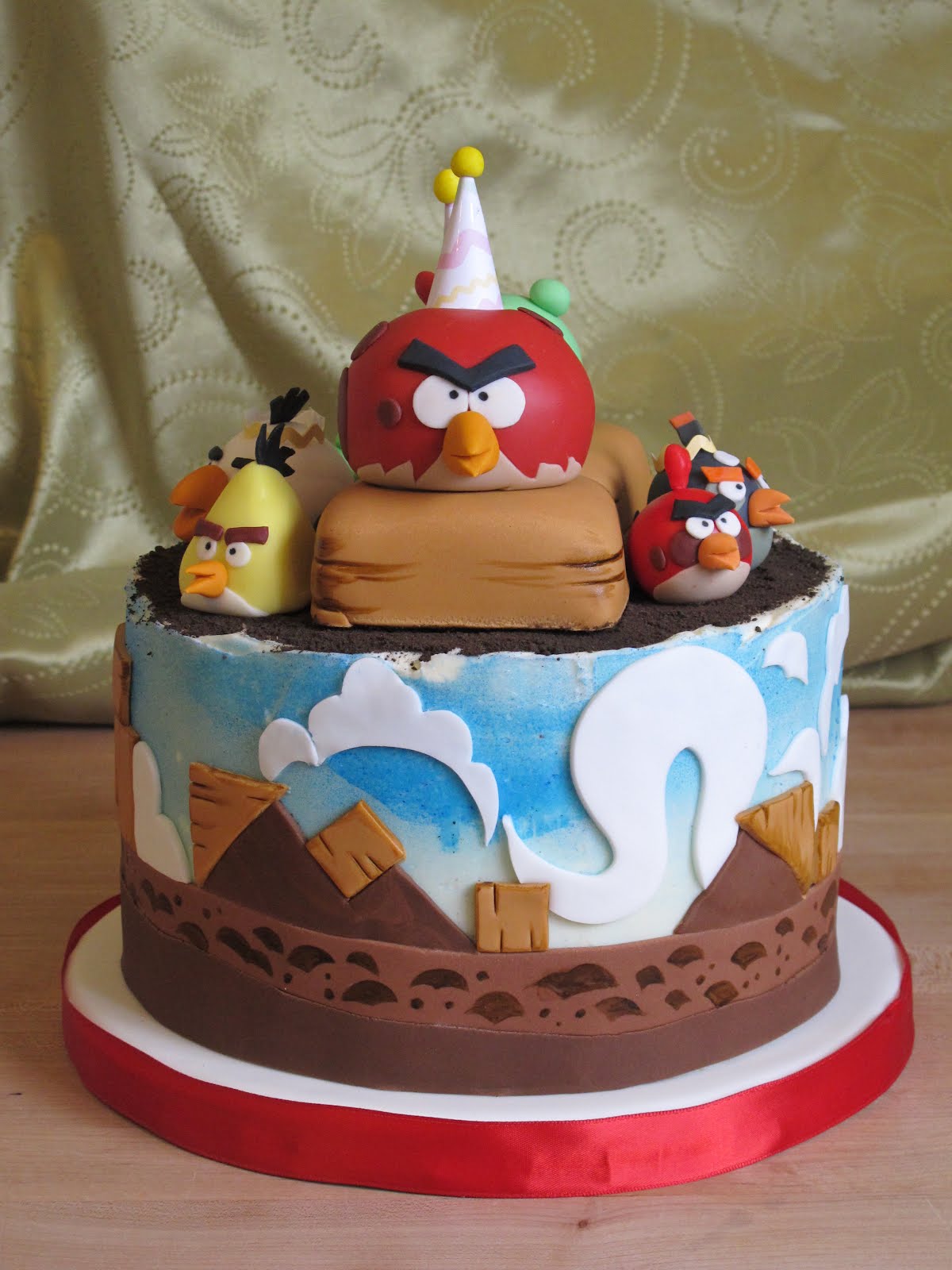 Angry Birds Birthday Cake