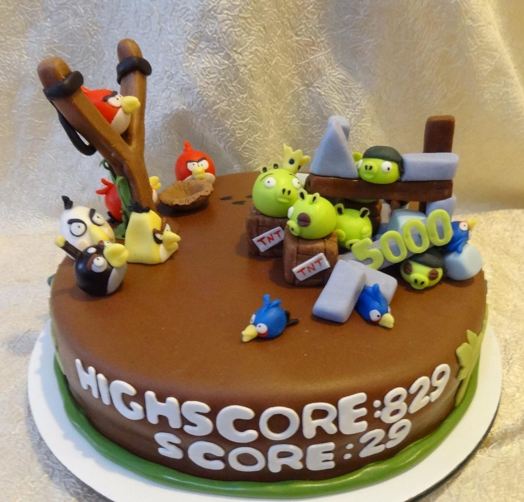 Angry Birds Birthday Cake