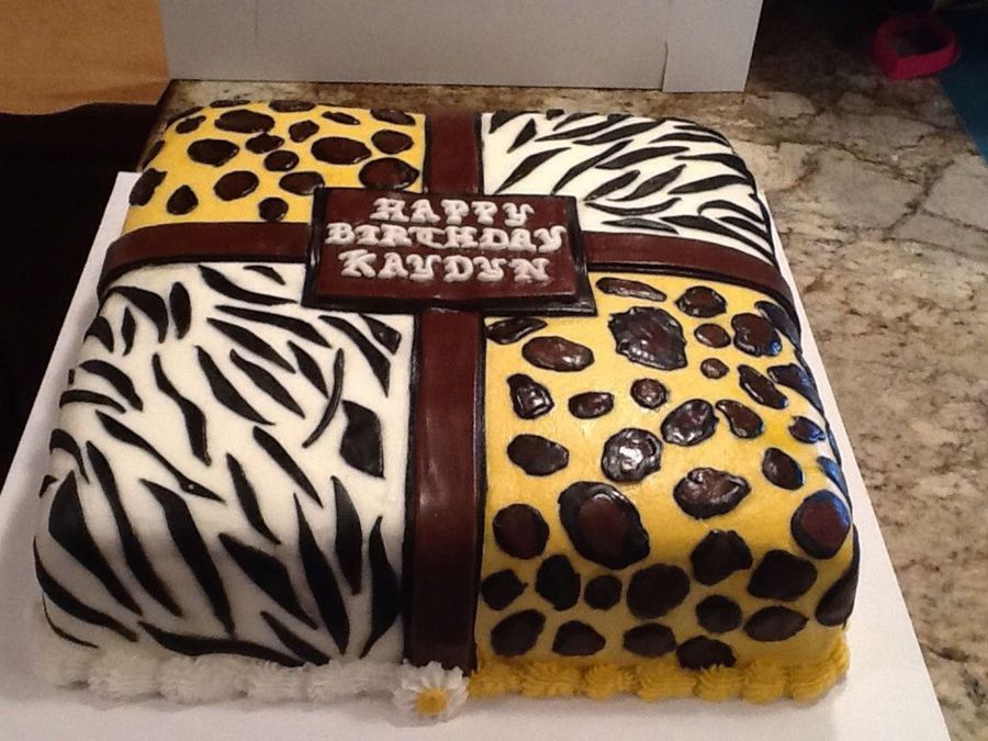 Animal Print Cake