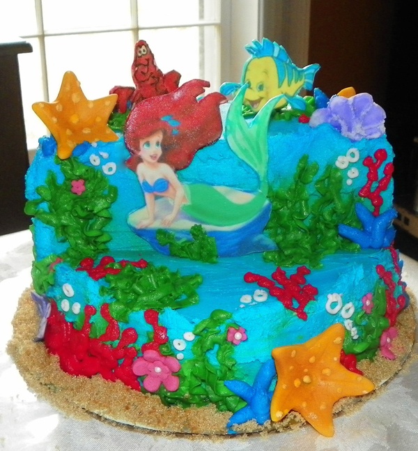 Ariel Little Mermaid Birthday Cake Ideas