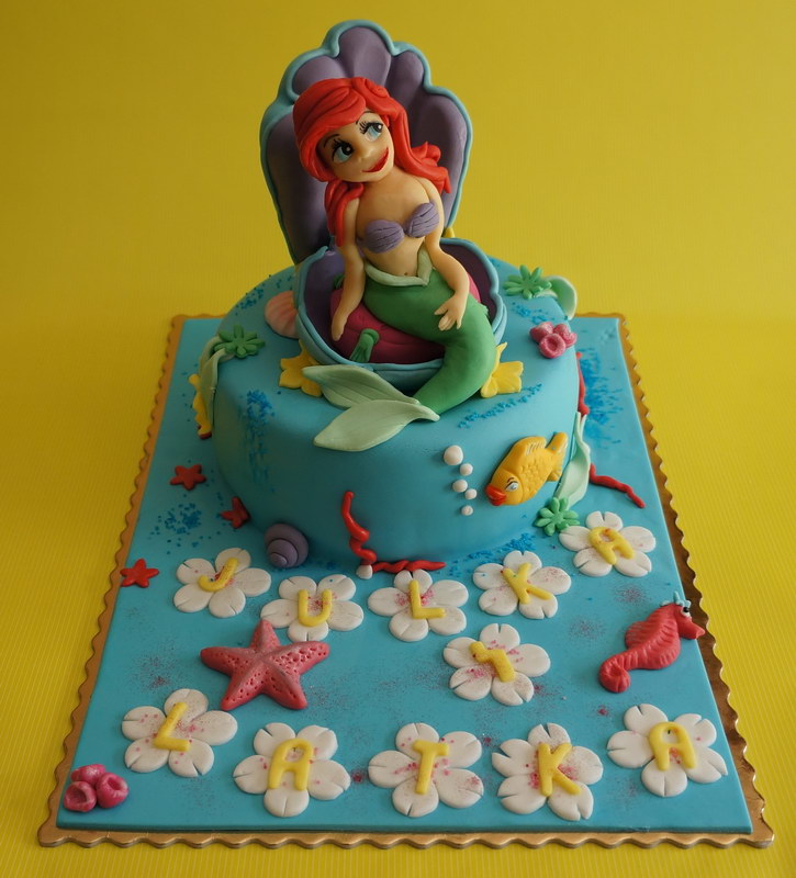 Ariel Little Mermaid Birthday Cake