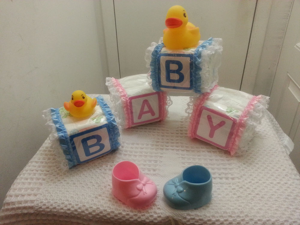 Baby Blocks Diaper Cake