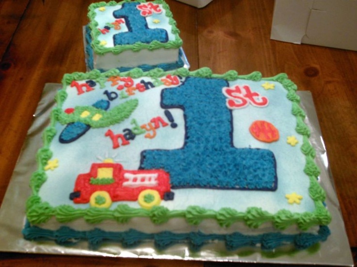 Baby Boy Cake First 1st Birthday