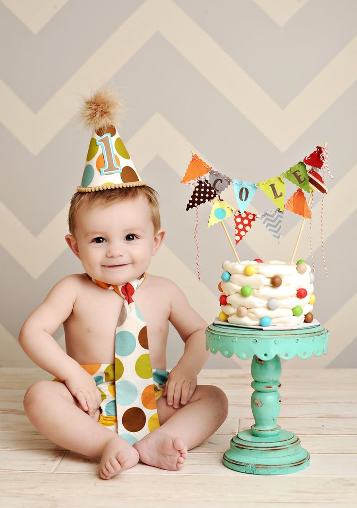 Baby Boy First Birthday Smash Cake Outfit