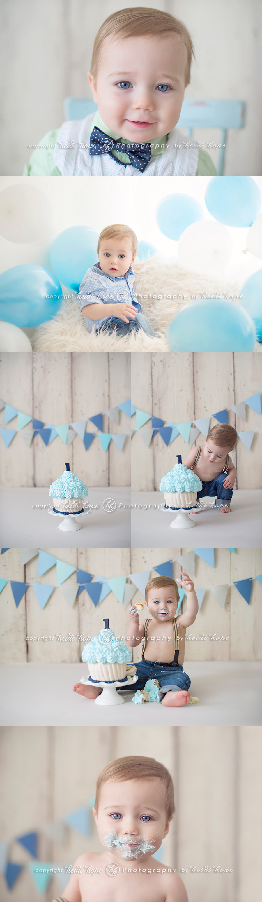 Baby Boy First Birthday Smash Cake