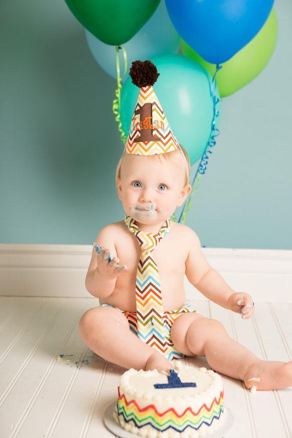 Baby Boy First Birthday Smash Cake