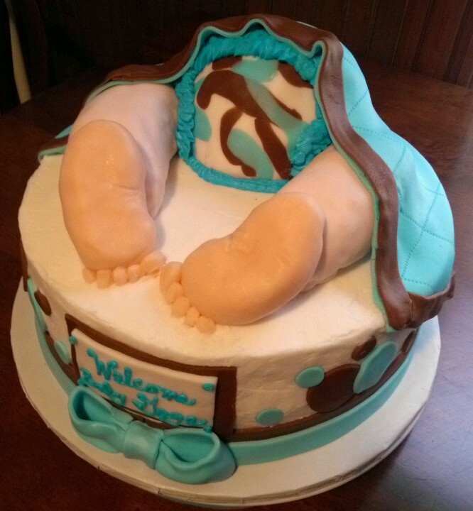 Baby Shower Cake with Feet