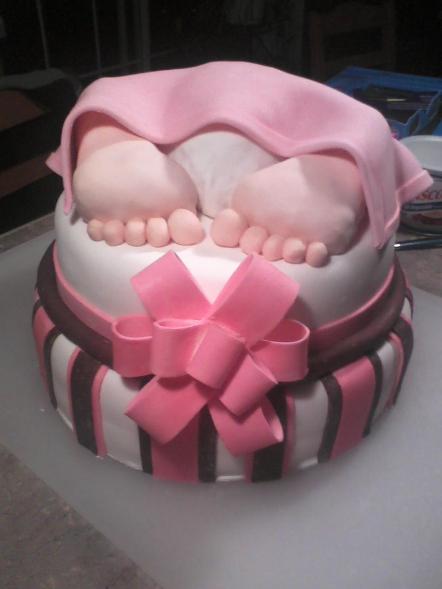 Baby Shower Cake with Feet