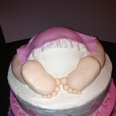 Baby Shower Cake with Feet