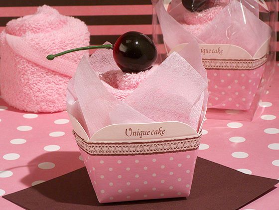 Baby Shower Cupcake Towel Favors