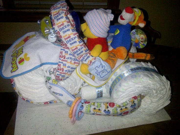 Big Wheel Diaper Cake