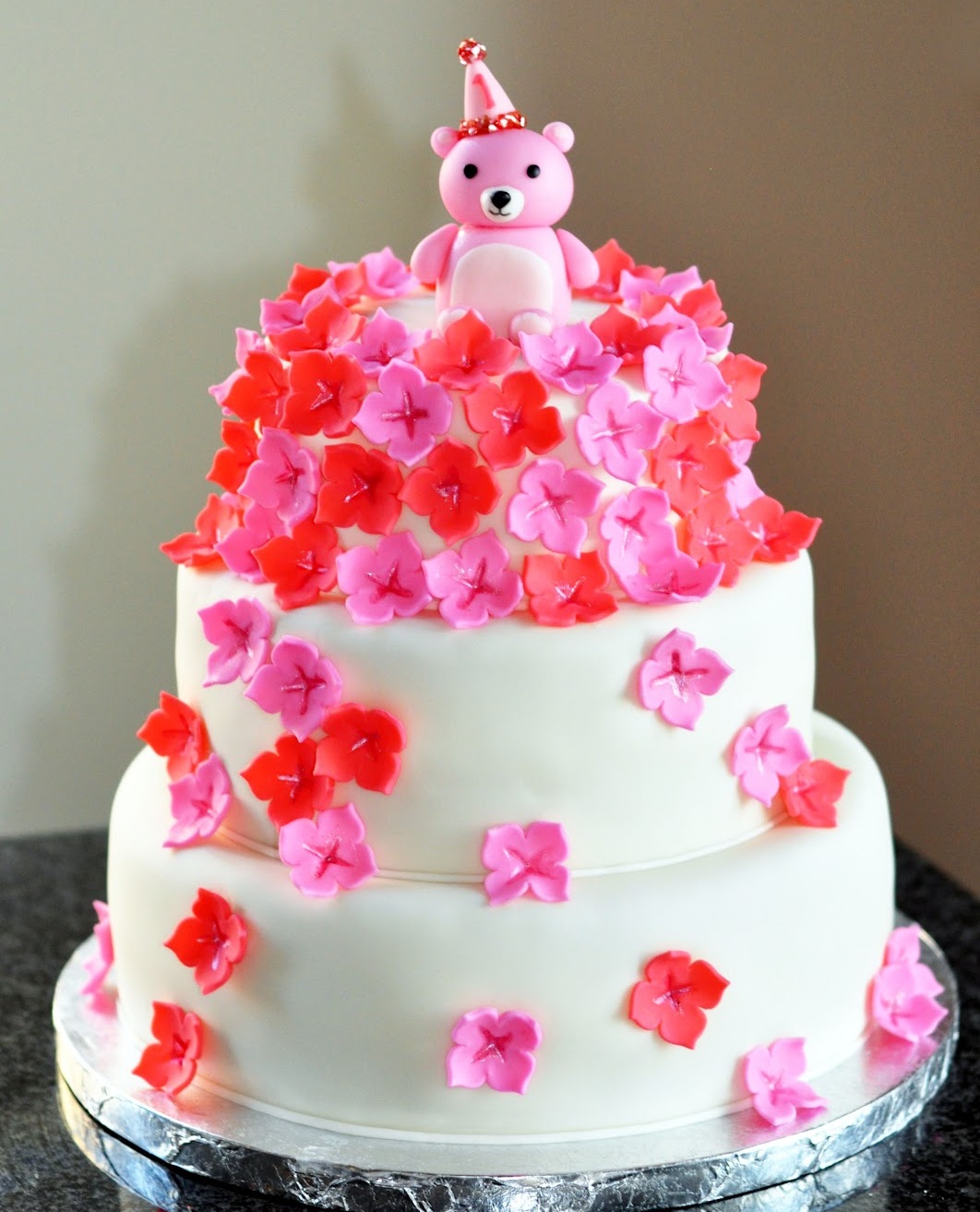 Birthday Cake with Flowers