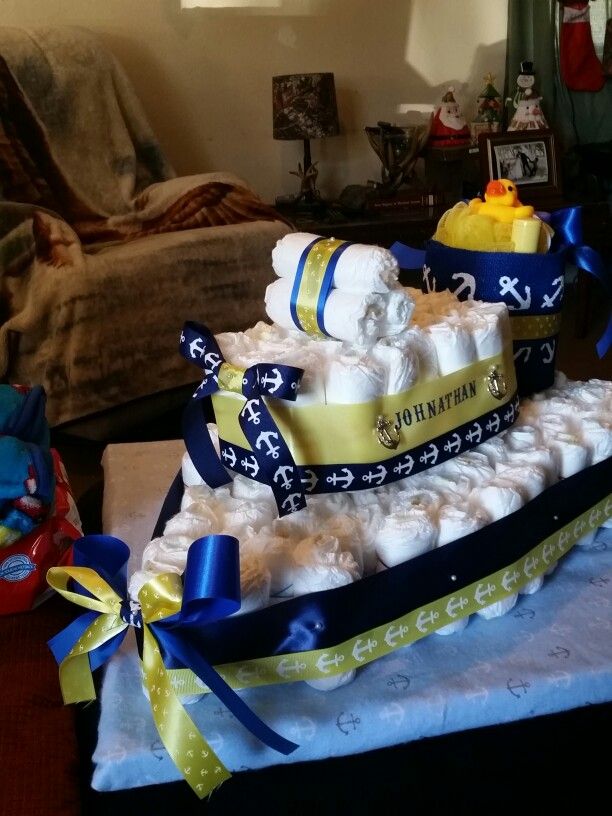 Boat Diaper Cake