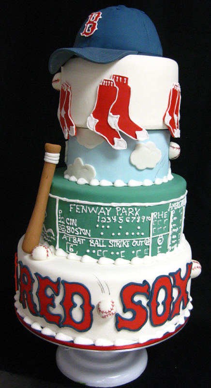 9 Photos of Boston Baseball Birthday Cakes