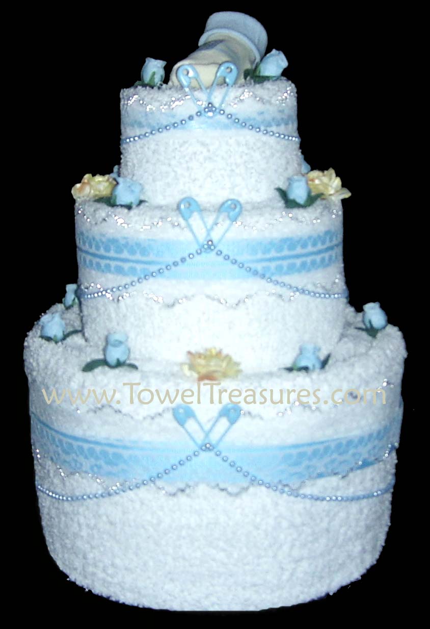 Boy Baby Shower Towel Cake